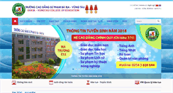 Desktop Screenshot of cdspbrvt.edu.vn